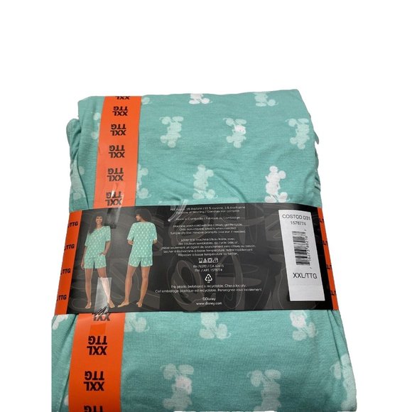 DISNEY Women's PJ's XXLarge XXL Mickey Mouse Pajamas 2-Piece Lounge Wear NWT - Picture 4 of 7